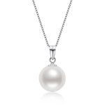 pendentif perle blanche pour femmes