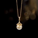 perle de culture blanche pendant