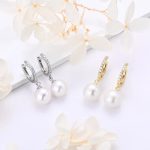 perle de culture boucles d'oreilles tendance