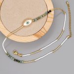 perles colorées collier