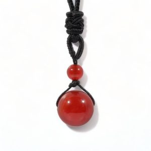 ruby - collier 1 perle rouge