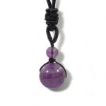 violetta - collier perle violette