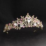 accessoire de cheveux perle rose