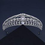 diadème en argent avec zircon