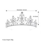 diadème en strass arabesque
