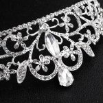 diadème en strass coeur