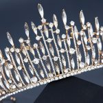 diadème long avec strass