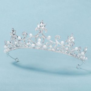 diadème perlé arabesque