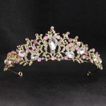 diadème perle rose