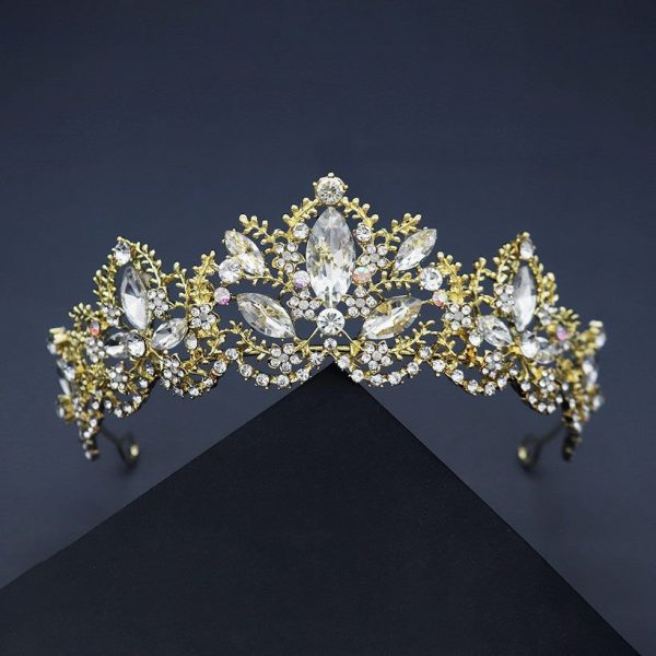 diadème princesse dorée