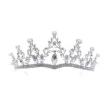 diadème strass perlé